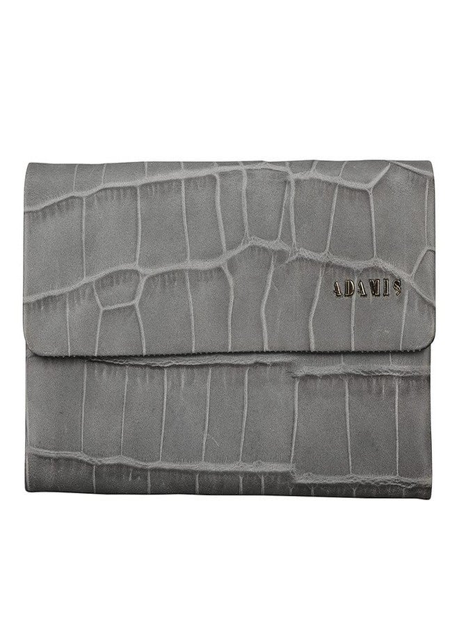 Adamis Leather Women Wallet W342 Grey - Image 1